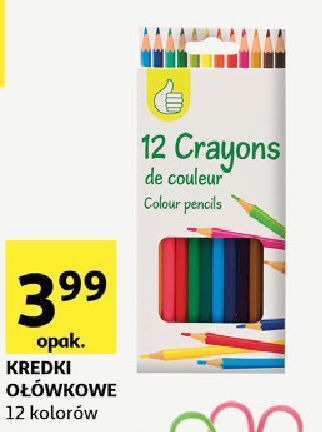Auchan Kredki ołówkowe podniesiony kciuk oferta