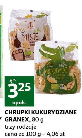 Auchan Chrupki kukurydziane misie granex oferta