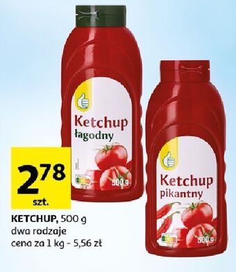 Auchan Ketchup łagodny podniesiony kciuk oferta