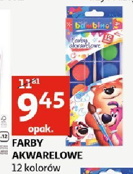 Auchan Farby akwarelowe moje bambino oferta