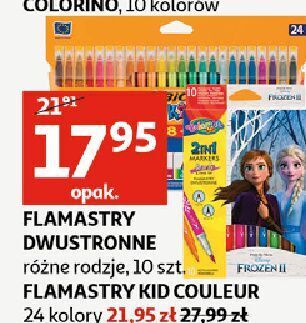 Auchan Flamastry dwustronne colorino kids oferta