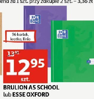 Auchan Brulion a5 96 kartek linia oxford oferta