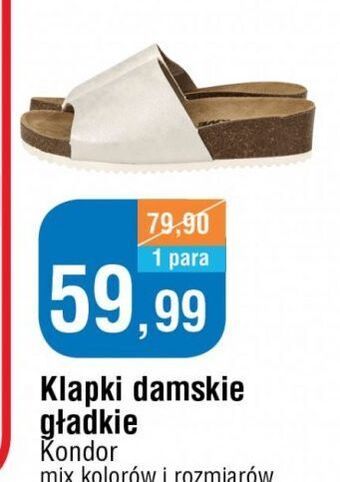 E.Leclerc Klapki damskie kondor oferta