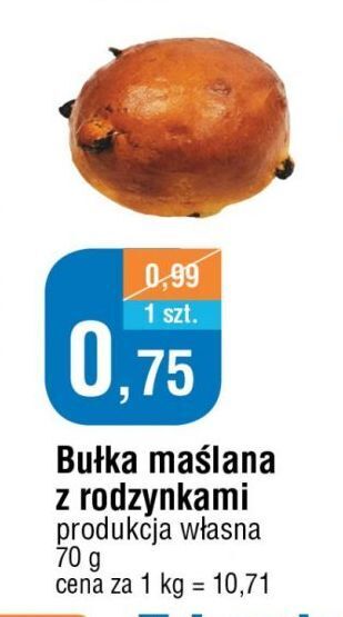 E.Leclerc Bułka maślana z rodzynkami piekarnia e.leclerc oferta