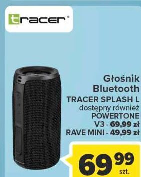 Carrefour Głośnik rave mini tws bt black tracer oferta