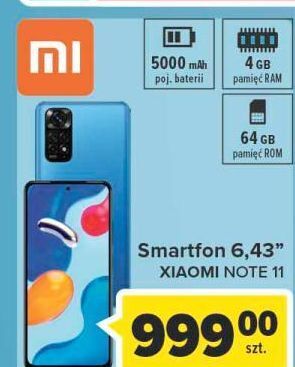 Carrefour Smartfon redmi note 11 4/64 gb xiaomi oferta
