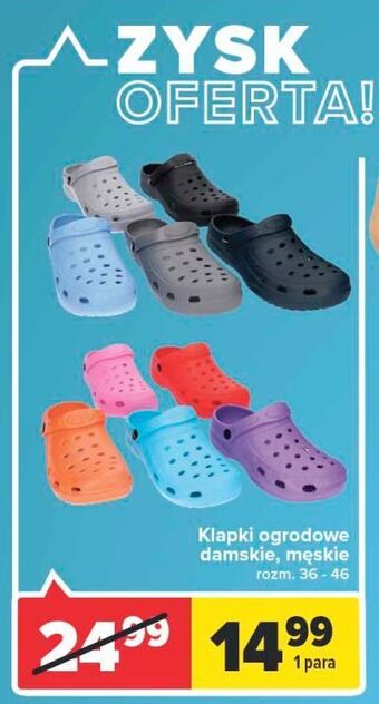 Carrefour Klapki ogrodowe damskie 36-46 oferta