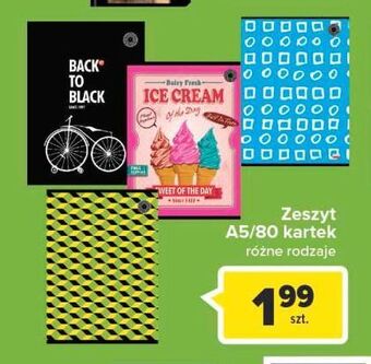 Carrefour Zeszyt a5/80 kartek oferta