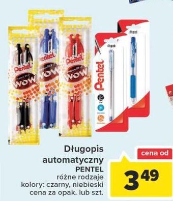 Carrefour Długopis bk437 niebieski pentel oferta