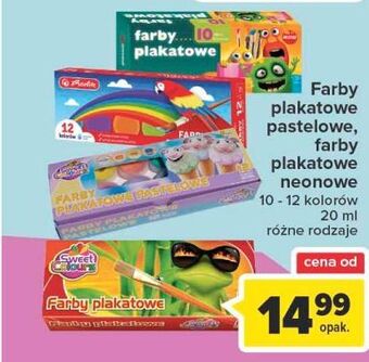 Carrefour Farby plakatowe pastelowe sweet colours oferta