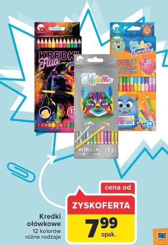 Carrefour Kredki ołówkowe dwustronne color & smile wikam oferta