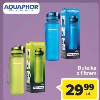 Carrefour Butelka filtrująca city 500 ml niebieska aquaphor oferta