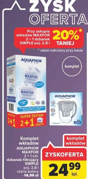 Carrefour Wkład b100-25 maxfor aquaphor oferta