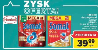 Carrefour Tabletki do zmywarek somat gold oferta