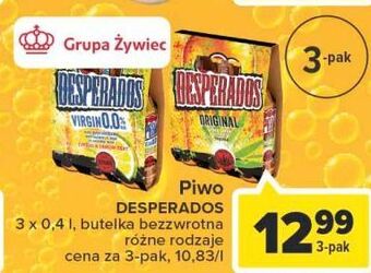Carrefour Piwo desperados virgin 0.0% oferta