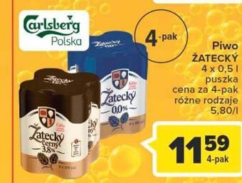 Carrefour Piwo zatecky 0% oferta