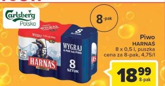 Carrefour Piwo harnaś jasne pełne oferta