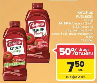Carrefour Ketchup pikantny pudliszki oferta