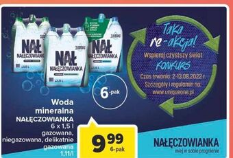 Carrefour Woda gazowana nałęczowianka oferta