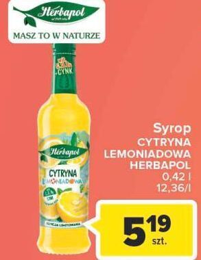 Carrefour Syrop cytryna lemoniadowa herbapol oferta