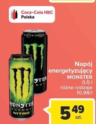 Napoj energetyczny monster energy nitro