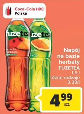 Carrefour Herbata mrożona green citrus fuzetea oferta