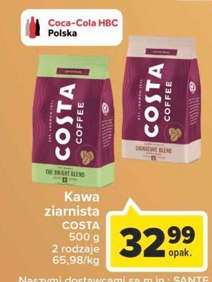 Carrefour Kawa costa coffee signature blend oferta