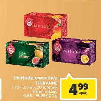 Carrefour Herbata gruszka i figa teekanne love oferta
