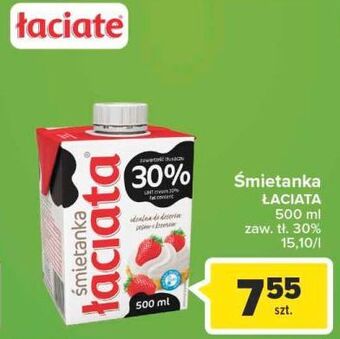 Carrefour Śmietanka 30 % łaciata oferta