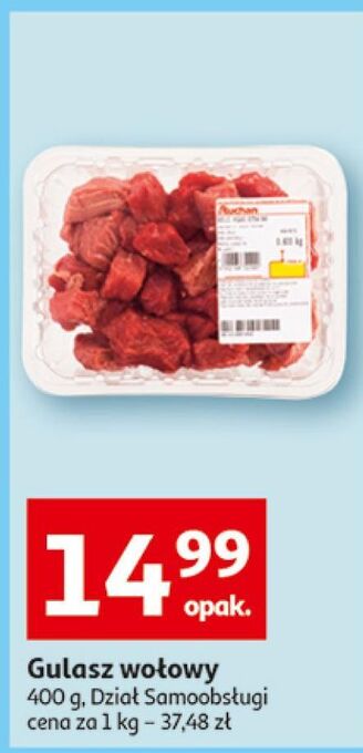 Auchan Gulasz wołowy auchan oferta