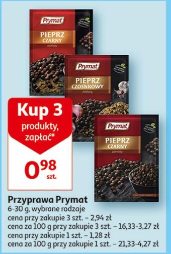 Auchan Pieprz czarny mielony prymat oferta