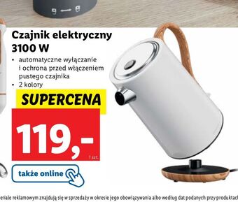 Lidl Czajnik elektryczny 3100 w silvercrest oferta
