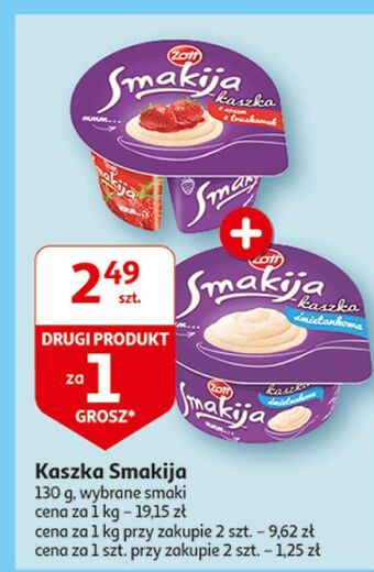 Auchan Kaszka z sosem truskawek smakija oferta
