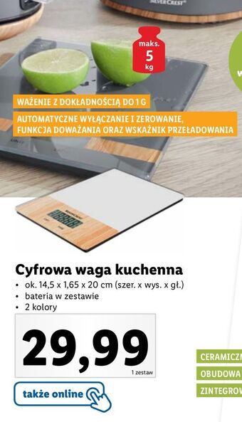 Lidl Waga kuchenna silvercrest oferta
