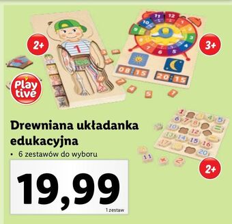 Lidl Układanka drewniana playtive oferta
