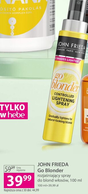 Hebe Spray rozjaśniający do włosów blond oferta