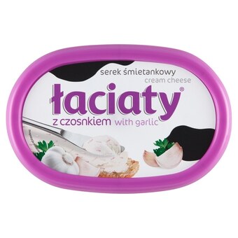 Społem Łaciaty serek śmietankowy z czosnkiem 135 g oferta
