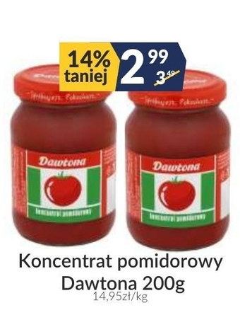 Sużyw Dawtona koncentrat pomidorowy 200 g oferta