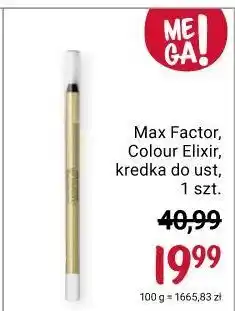 Rossmann Kredka do ust 00 white max factor colour elixir oferta