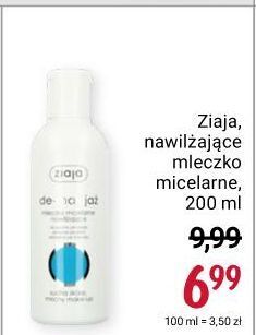 Mleczko micelarne nawilżające ziaja de-makijaż