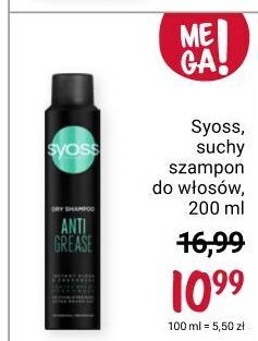 Rossmann Suchy szampon do włosów syoss anti-grease clean&fresh oferta