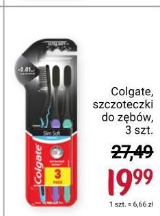 Rossmann Szczoteczka do zębów miękka charcoal colgate slim soft oferta