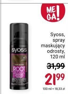 Rossmann Spray maskujący odrosty - ciemny brąz syoss root retoucher oferta