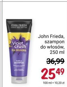 Rossmann Szampon przeciw żółknięciu włosów john frieda violet crush oferta