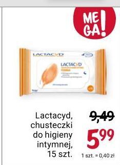 Rossmann Chusteczki do higieny intymnej lactacyd femina oferta