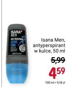 Rossmann Dezodorant active cool isana for men oferta