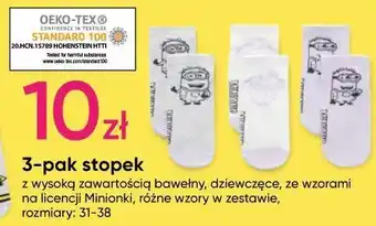 Pepco Stopki dziewczęce minionki 31-38 oferta