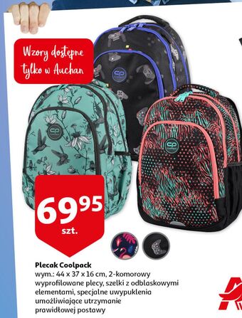 Auchan Plecak 2 komorowy coolpack oferta