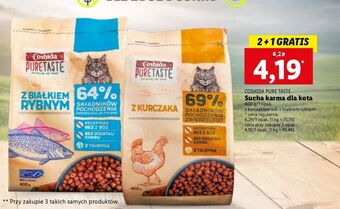 Lidl Karma dla kota z białkiem rybnym coshida pure taste oferta