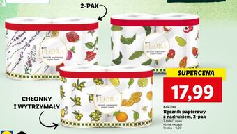 Lidl Ręcznik papierowy flora kartika oferta